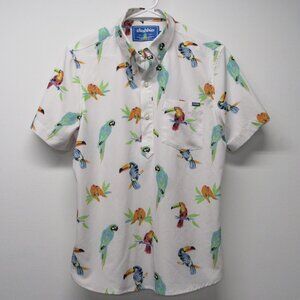 Chubbies Shirt Mens Small Toucan The Dude Wheres Macaw Friday Parrot Tech